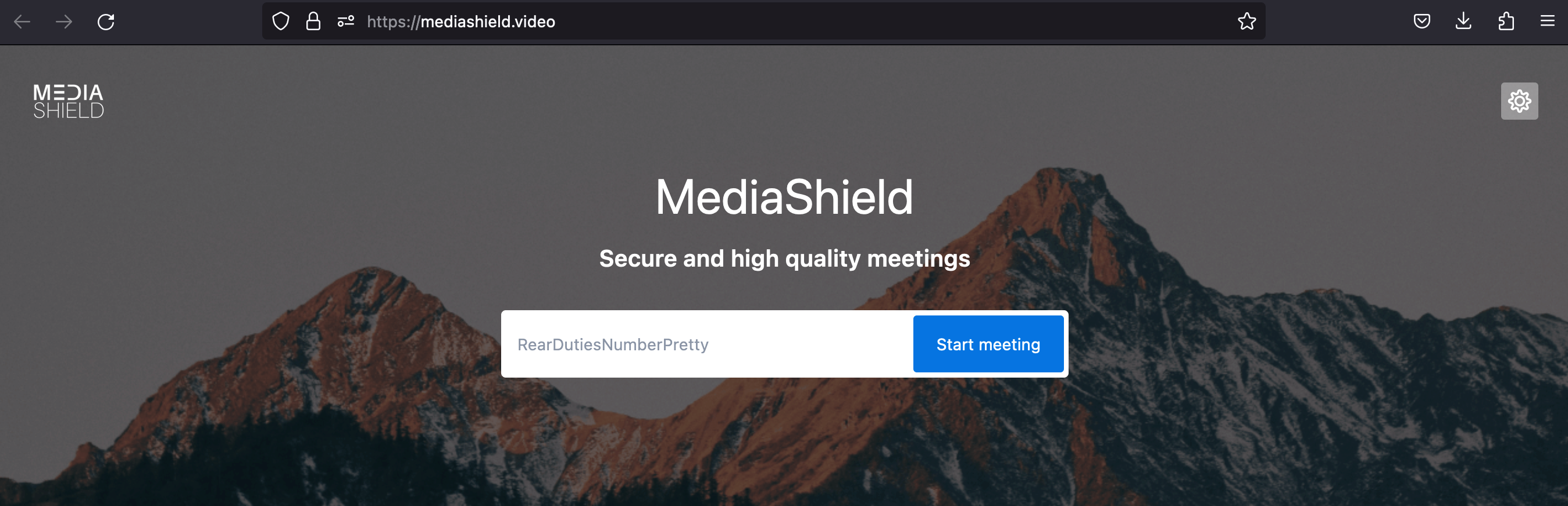 Zoom alternative Media Shield video conference tool dashboard 